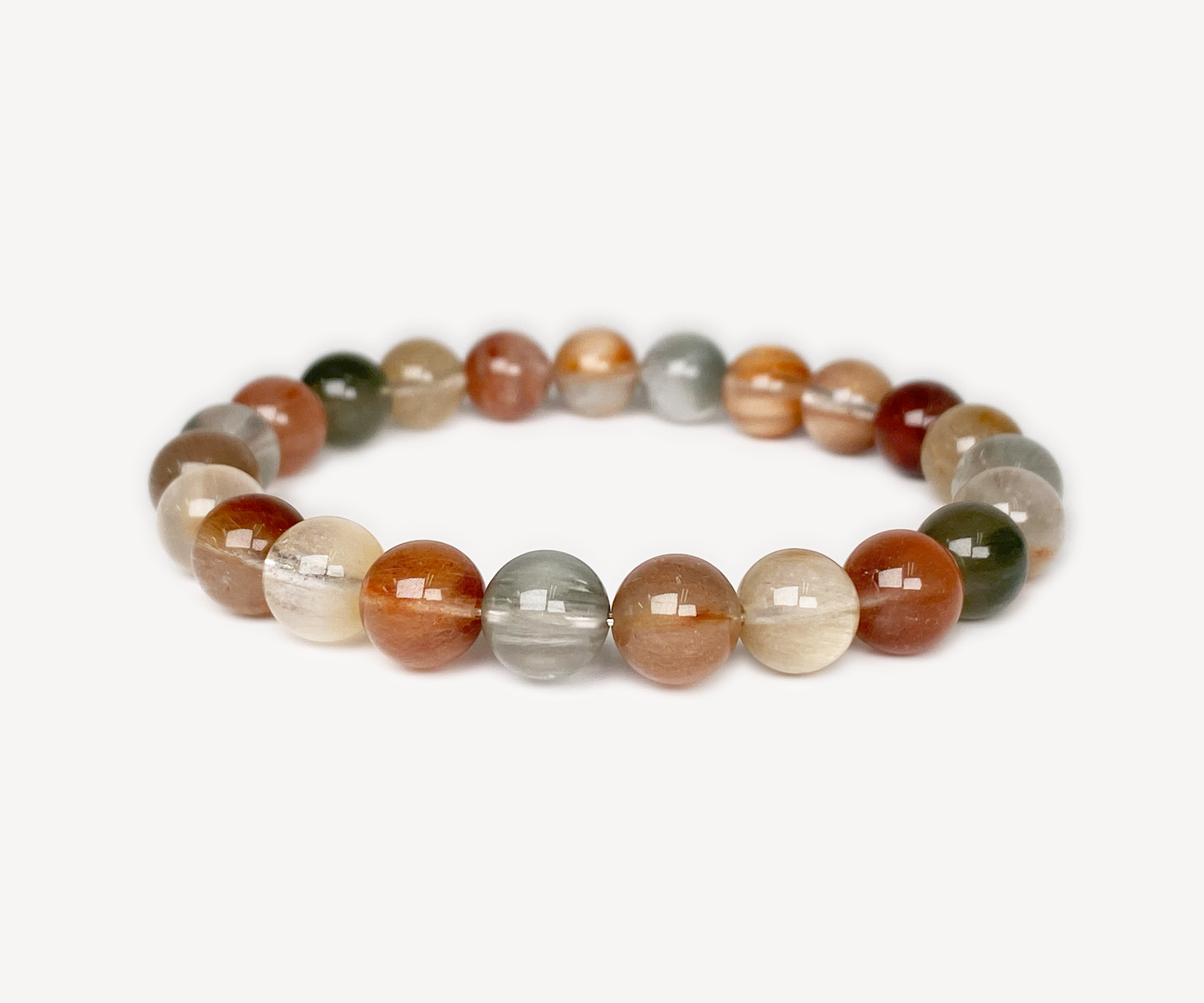 Rutilated Quartz Beaded Bracelet
