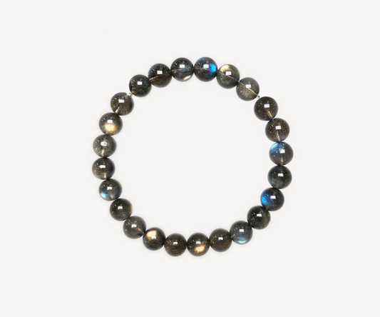 Grey Moonstone Beaded Bracelet