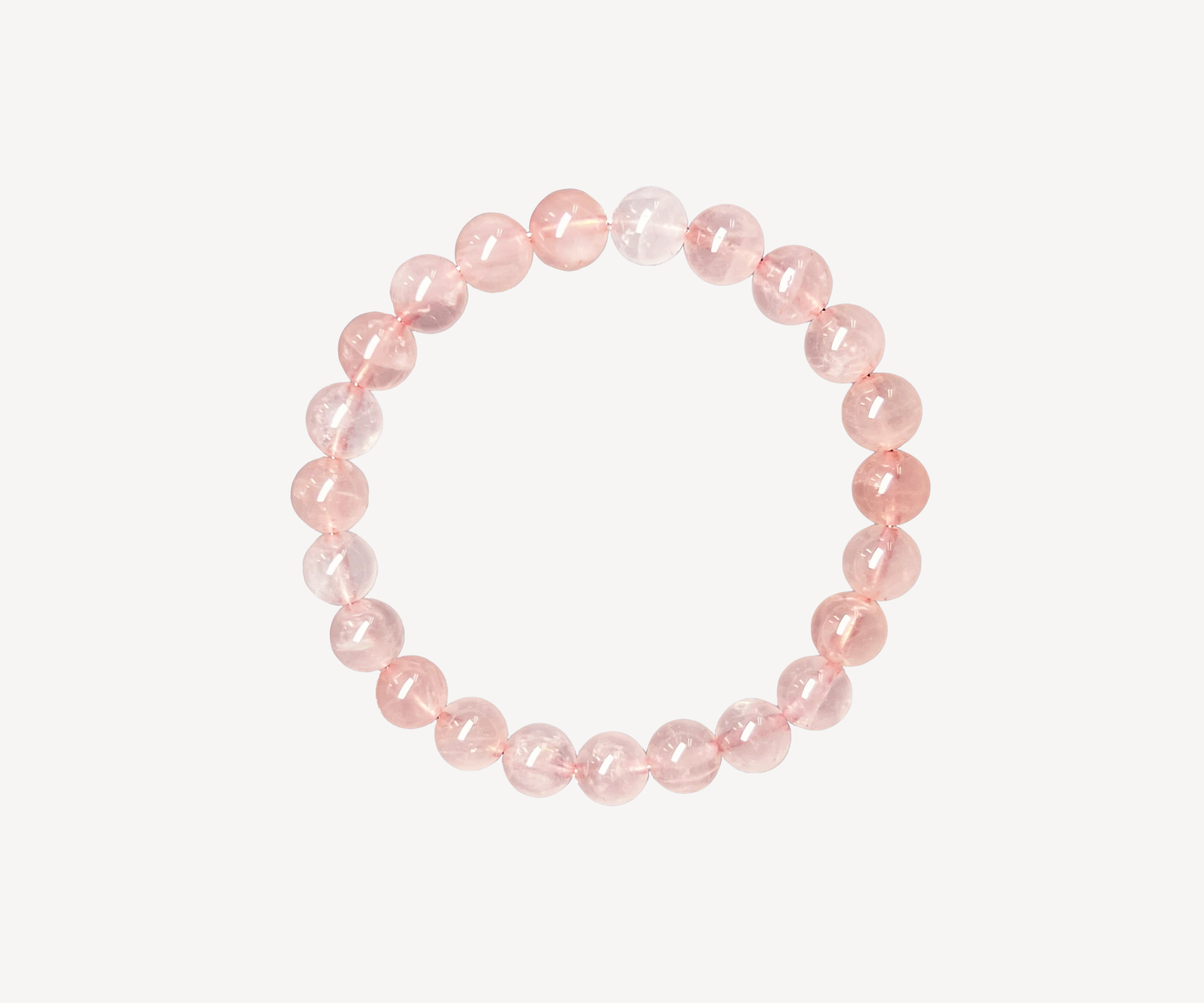 Rose Quartz Beaded Bracelet